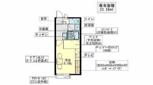 レオパレス井垣 202の間取り画像