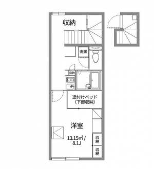 レオパレスショコラ 213の間取り画像