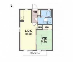 シャーメゾン河内 203の間取り画像