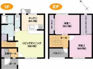 カンパニア西の土居 104の間取り画像