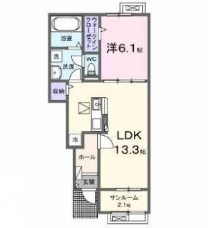 サン・ユリ豊岡 103の間取り画像