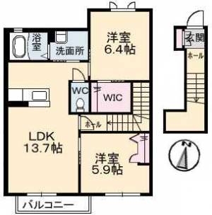 シャーメゾン・メルヴェーユA 202の間取り画像