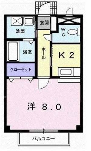 サンフィールド 102の間取り画像