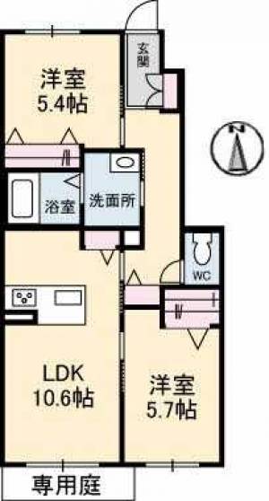 シャーメゾン古川 105の間取り画像