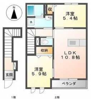 アリエス 205の間取り画像