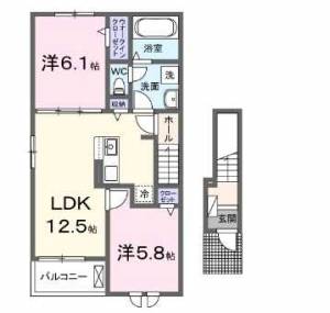 コアガーデンA 201の間取り画像