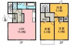 風香W Wの間取り画像