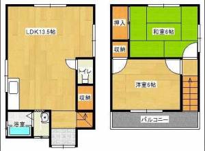 庄内町6-7貸家 N5の間取り画像