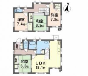 久保田町2丁目貸家 0001の間取り画像