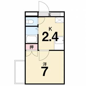 桑原マンション 103の間取り画像