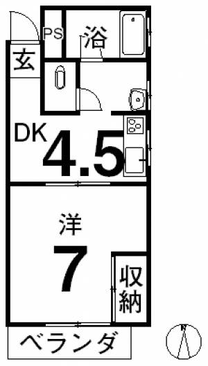 スズケンビル 502の間取り画像