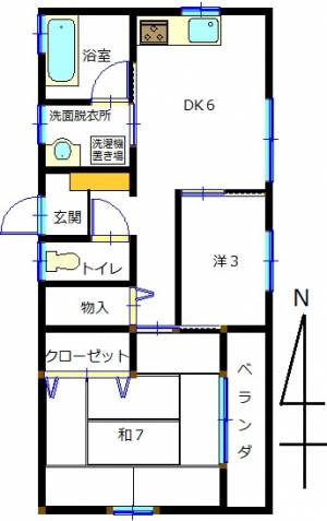 アベビル 201の間取り画像