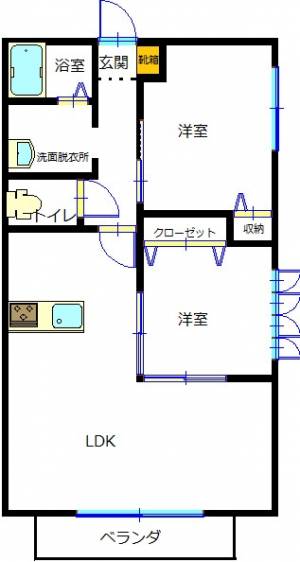 ソレイユ 201の間取り画像