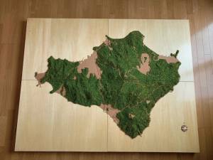 豊島の全景モデルを 土庄町に寄贈