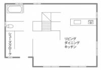 北欧カラーが奏でる、メルヘンな物語を感じる家。 1F間取り図