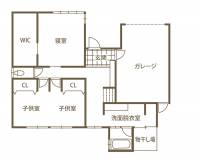 中心市街地でこの広さ、この開放感！明るくのびのび、家族がつながる家 1F間取り図