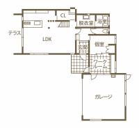 大きな窓から桜を愛でる
北欧ヴィンテージが似合う上質な住まい 1F間取り図