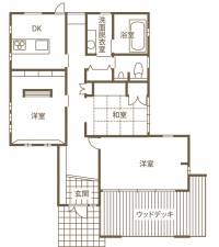 ライフスタイルを豊かに 「本物」にこだわった平屋 1F間取り図