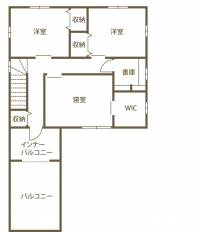 好きなものに囲まれた 憧れのインダストリアルな家 2F間取り図