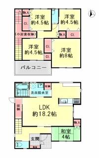 高松市川島東町 高松市川島東町 一戸建 の間取り