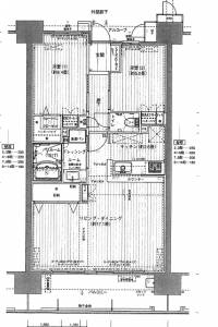 高松市室新町973-5 サーパスシティ栗林公園イーストテラス 1009の間取り