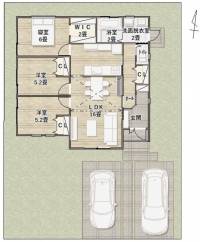 高松市屋島西町 高松市屋島西町 一戸建 ラ・プエルタ屋島西Part.3-1号地の間取り