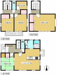 高松市十川西町560番地8 高松市十川西町 一戸建 の間取り