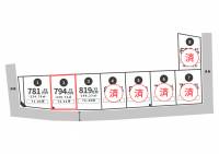 木田郡三木町池戸２５１２辺り 木田郡三木町池戸 2号地の区画図