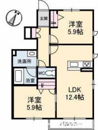 香川県丸亀市郡家町プロヌーブ郡家Ⅲ 101号室の外観