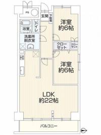 高松市兵庫町7-3 老住協第弐五ビル1号棟　507 ◎リフォームマンションの間取り