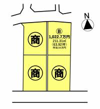 高松市多肥上町 高松市多肥上町 B号地の区画図