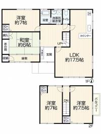 高松市国分寺町国分1943－5 高松市国分寺町国分 一戸建 の間取り