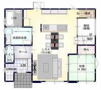 香川県高松市多肥上町 高松市多肥上町 一戸建 の間取り