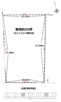 香川県高松市三条町 高松市三条町  の区画図