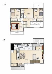 高松市太田下町字西下所2031番2他 高松市太田下町 一戸建 フェリディアガーデン太田下町1号地の間取り