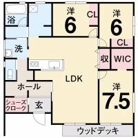 丸亀市飯野町東二 丸亀市飯野町東二 一戸建 グリーンコート飯野13　19号地の間取り