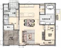 高松市川島本町字流田68番3 高松市川島本町 一戸建 プラスタウン川島モデルハウス１５号地の間取り