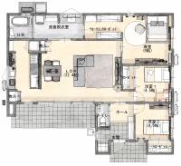 木田郡三木町池戸字下所2647番10 木田郡三木町池戸 一戸建 アイタウン三木池戸Ⅱモデルハウス２１号地の間取り