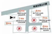 さぬき市志度字3451-6 さぬき市志度 7号地の区画図