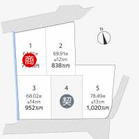 高松市鶴市町 高松市鶴市町 2号地の区画図