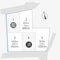 高松市鶴市町 高松市鶴市町 2号地の区画図