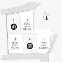 高松市鶴市町 高松市鶴市町 2号地の区画図