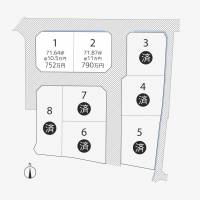 高松市国分寺町新居 高松市国分寺町新居 1号地の区画図