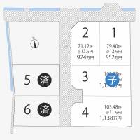 高松市香西南町 高松市香西南町 1号地の区画図