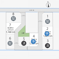 高松市上林町 高松市上林町 7号地の区画図