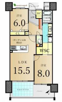 丸亀市大手町3 ロイヤルガーデン大手町 の間取り