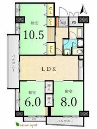 高松市末広町 末広町マンション の間取り