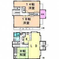 坂出市王越町木沢 坂出市王越町木沢 一戸建 の間取り