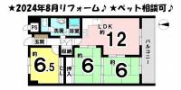 愛媛県松山市安城寺町 ドゥエル安城寺 の間取り