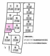 愛媛県松山市久保 松山市久保  の区画図